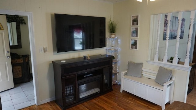 32 Bristol St, Ludlow, MA 01056 - living room featuring dark wood-style flooring