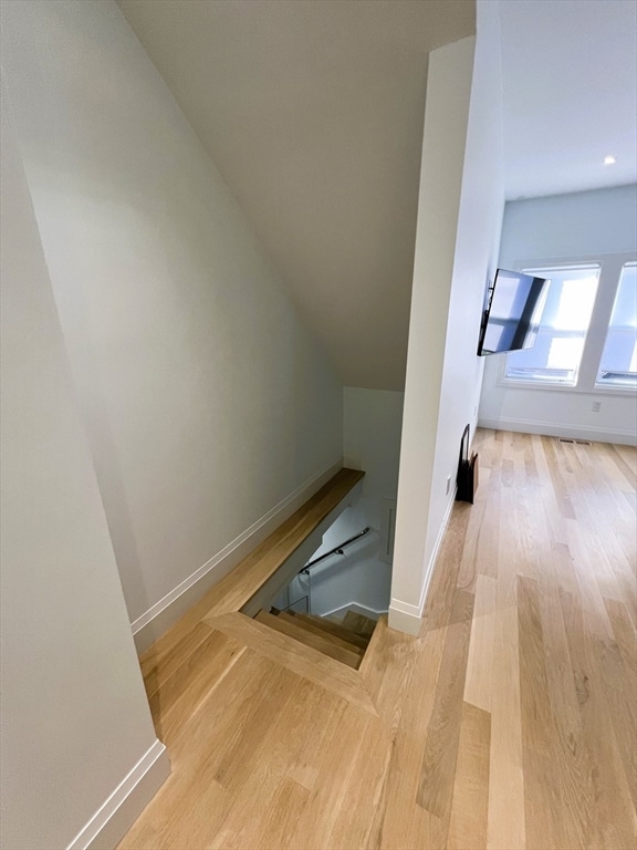 interior space featuring hardwood / wood-style flooring