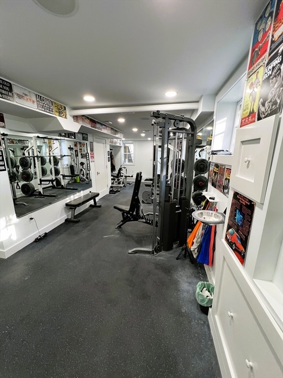 view of exercise room