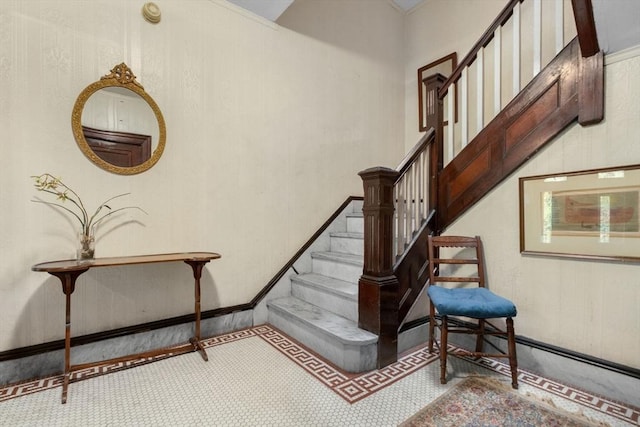 view of stairs