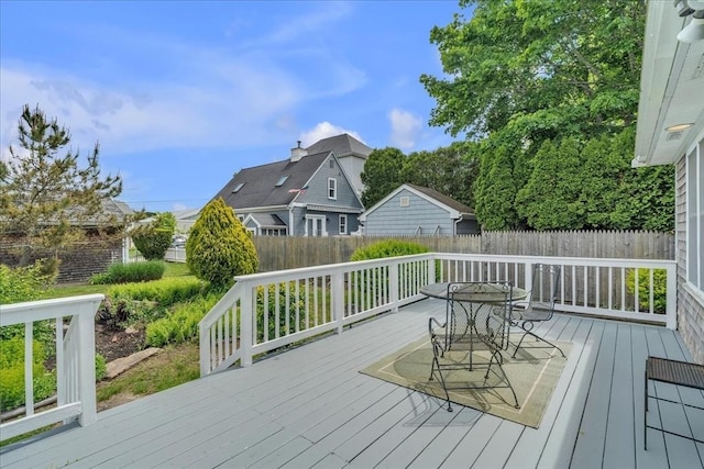 57 Center St, Dartmouth, MA 02748 - view of wooden terrace