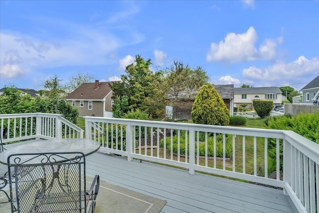 57 Center St, Dartmouth, MA 02748 - deck with a residential view
