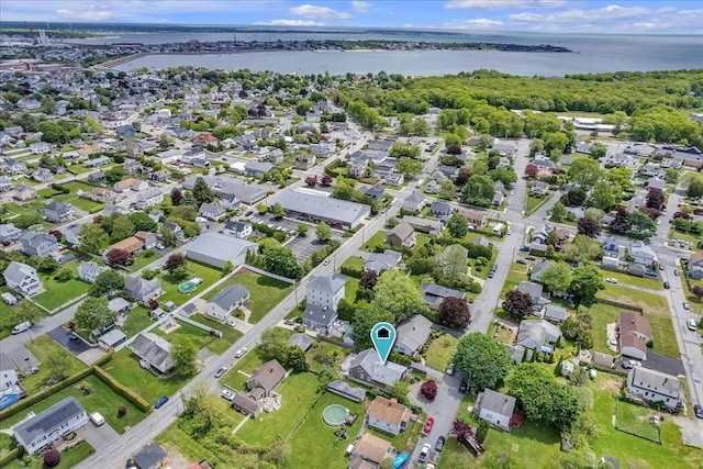 57 Center St, Dartmouth, MA 02748 - aerial view of property and surrounding area featuring a nearby body of water and nearby suburban area