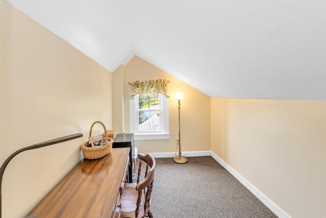 252 Railroad Ave, Norwood, MA 02062 - office with vaulted ceiling and carpet flooring