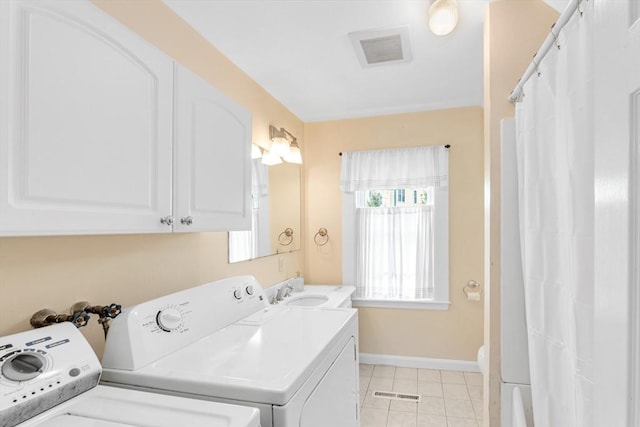 252 Railroad Ave, Norwood, MA 02062 - laundry room featuring washing machine and clothes dryer and light tile patterned floors