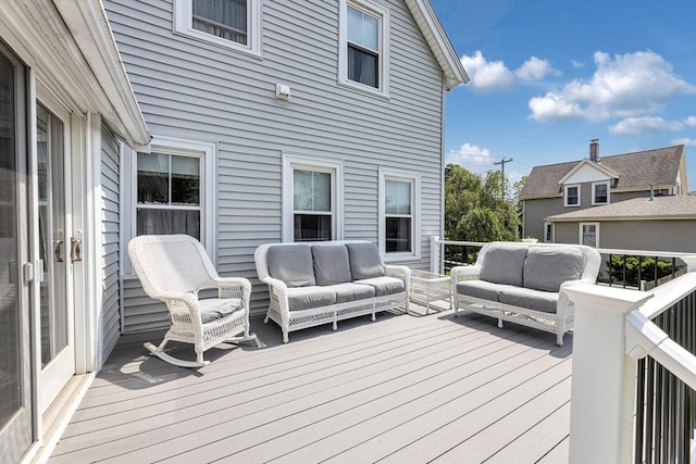 252 Railroad Ave, Norwood, MA 02062 - deck featuring an outdoor hangout area
