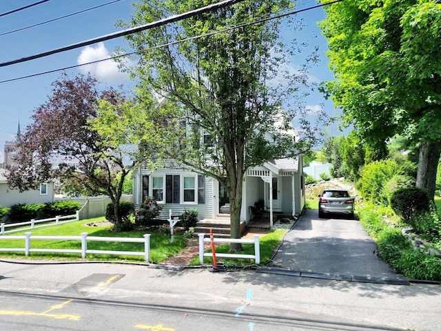 252 Railroad Ave, Norwood, MA 02062 - obstructed view of property featuring driveway