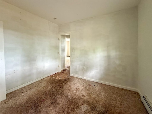 23 Eldert St, Springfield, MA 01109 - carpeted spare room featuring baseboard heating and fire sprinkler in ceiling