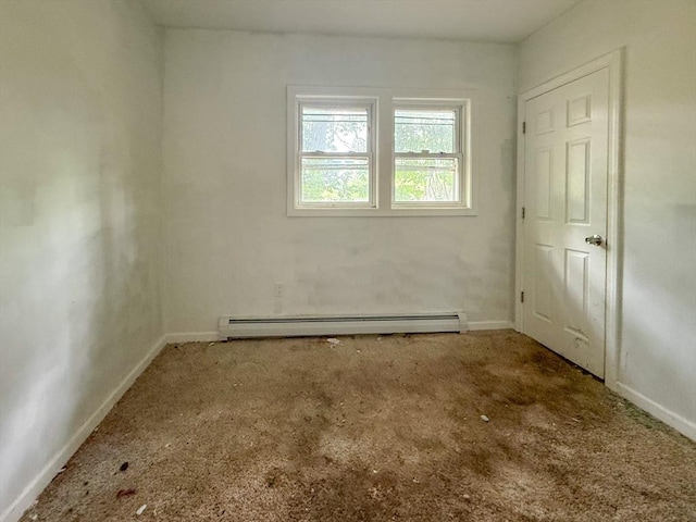 23 Eldert St, Springfield, MA 01109 - unfurnished room featuring a baseboard radiator and carpet flooring