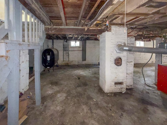 23 Eldert St, Springfield, MA 01109 - basement featuring oil tank