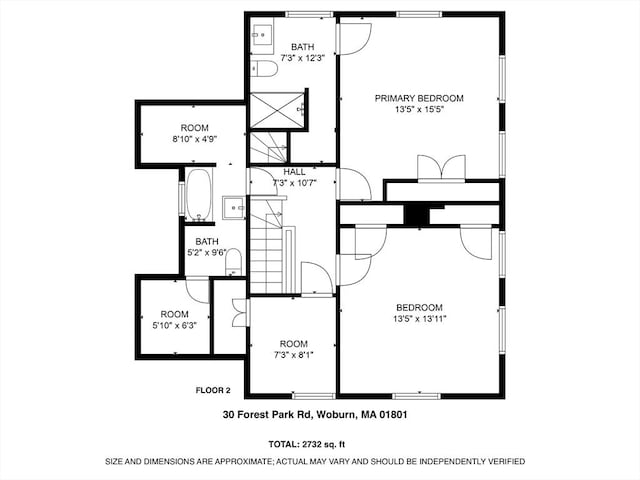 30 Forest Park Rd, Woburn, MA 01801 - view of room layout