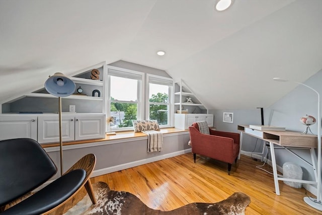 324 Mount Auburn St Unit 2, Watertown, MA 02472 - additional living space with wood finished floors, lofted ceiling, and an office area
