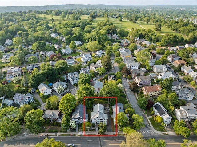 324 Mount Auburn St Unit 2, Watertown, MA 02472 - aerial perspective of suburban area featuring property parcel outlined