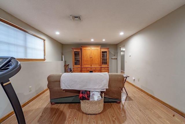 dining room featuring light hardwood / wood-style floors