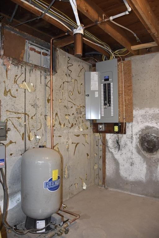 utility room featuring electric panel