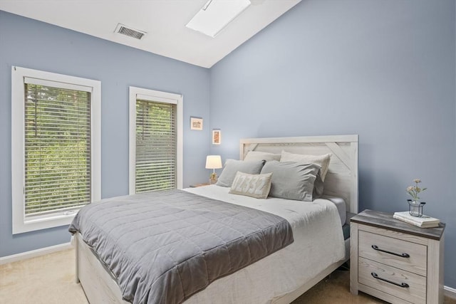 44 Bay Farm Rd Unit 44, Duxbury, MA 02332 - bedroom featuring lofted ceiling, carpet, and baseboards
