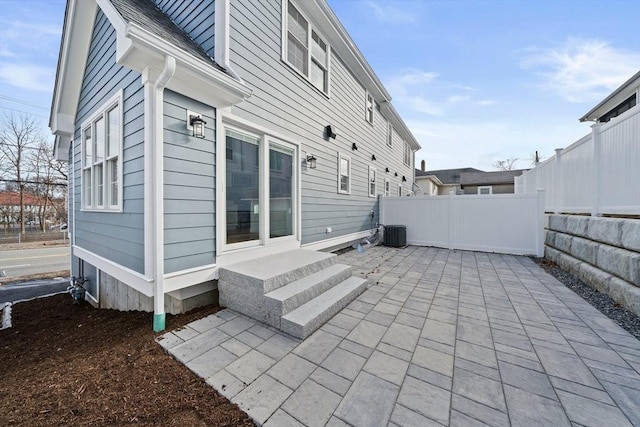 view of patio / terrace featuring cooling unit