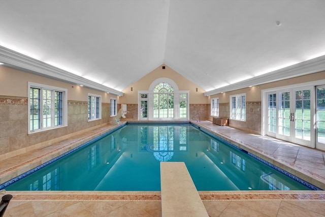 12 Old Meadow Rd, Dover, MA 02030 - indoor pool with french doors
