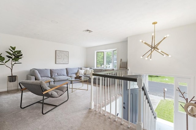 24 Roosevelt St, Taunton, MA 02780 - carpeted living room with a chandelier