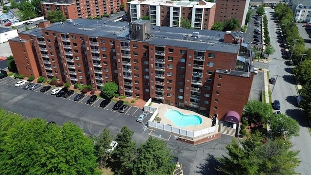30 Revere Beach Pkwy Unit 207, Medford, MA 02155 - bird's eye view of a pool and apartment complex