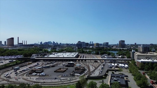 30 Revere Beach Pkwy Unit 207, Medford, MA 02155 - drone / aerial view of city skyline and a main thoroughfare