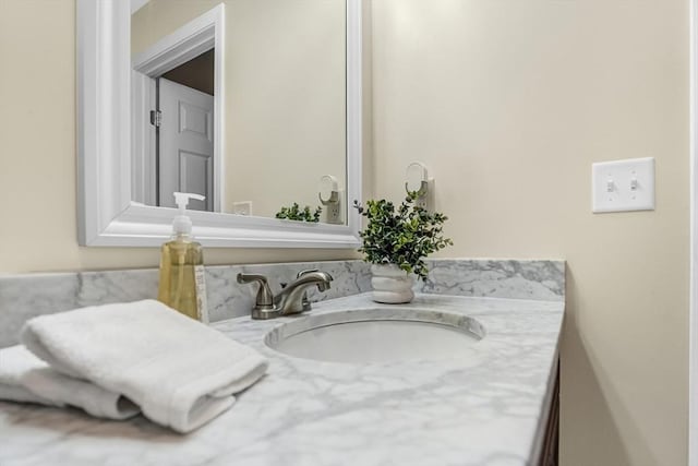 bathroom with vanity