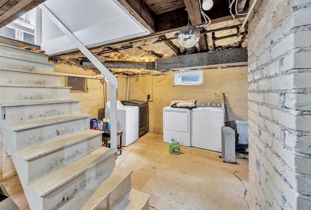 60 Grove St, Barnstable, MA 02601 - below grade area with separate washer and dryer