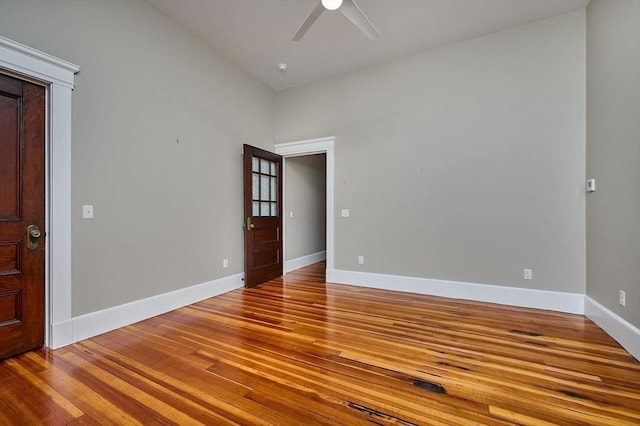 58 Main St Unit 4, Hatfield, MA 01038 - empty room featuring ceiling fan and wood finished floors
