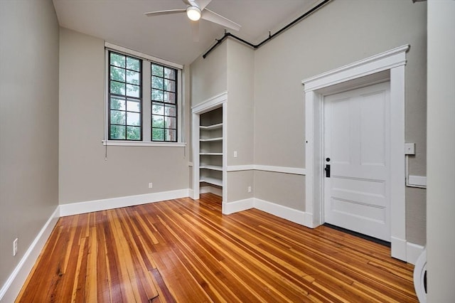 58 Main St Unit 4, Hatfield, MA 01038 - spare room with hardwood / wood-style flooring and a ceiling fan