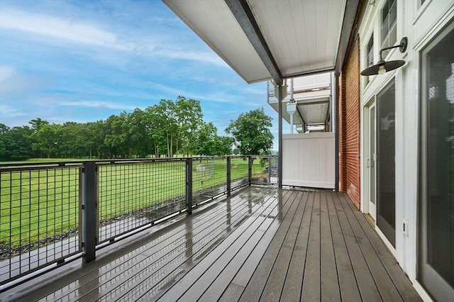 58 Main St Unit 4, Hatfield, MA 01038 - wooden deck featuring a lawn