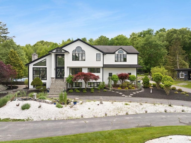 75 Narrows Rd, Freetown, MA 02702 - view of front of home featuring a chimney