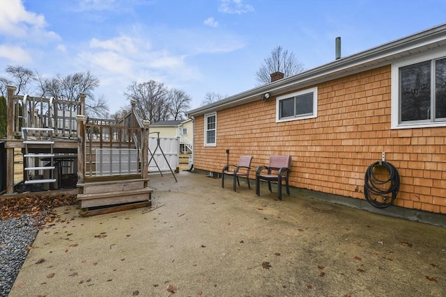 exterior space with a patio