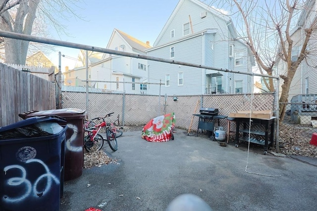 view of patio featuring grilling area