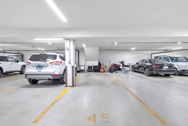 view of parking deck
