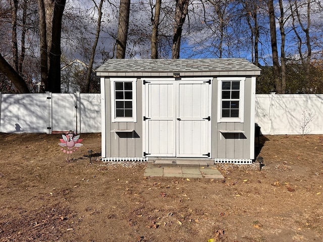 view of outbuilding