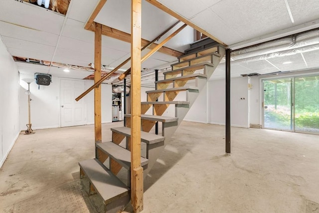 6 Lancaster Pl, Andover, MA 01810 - basement with stairway and baseboards