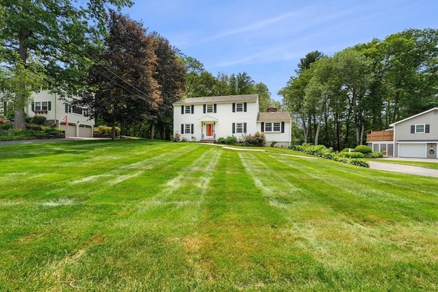 6 Lancaster Pl, Andover, MA 01810 - colonial-style house with a garage and a front yard
