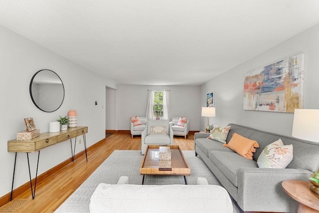 6 Lancaster Pl, Andover, MA 01810 - living room with light wood-style flooring and baseboards