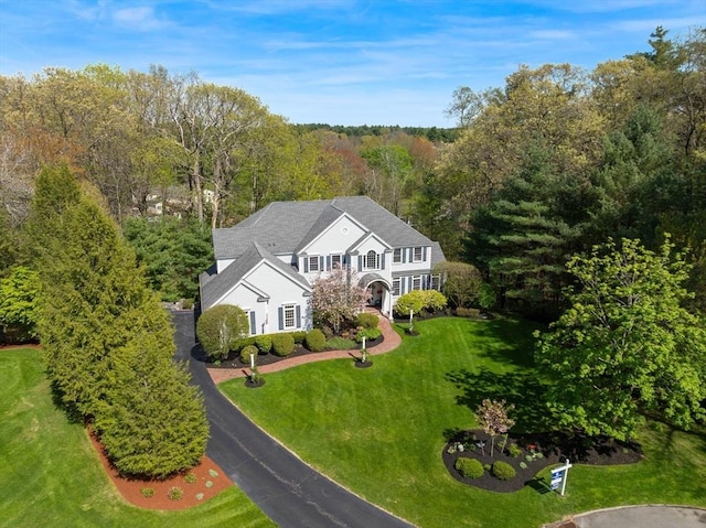 aerial view of property and surrounding area
