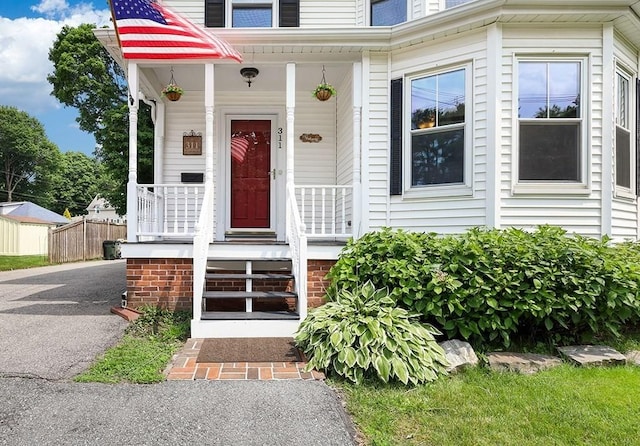 311 Main St, Franklin, MA 02038 - view of exterior entry with covered porch