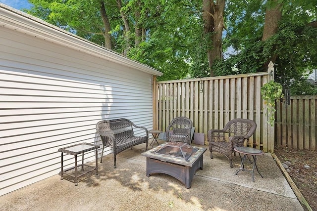 311 Main St, Franklin, MA 02038 - view of patio / terrace featuring an outdoor fire pit