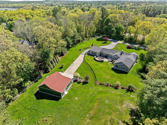 16 W Wind Acres, Norwell, MA 02061 - view from above of property featuring a heavily wooded area