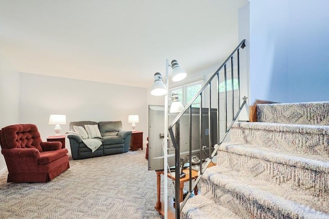 330 Thurston St Unit 330, Wrentham, MA 02093 - staircase featuring carpet flooring