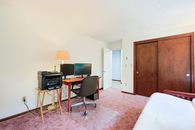 330 Thurston St Unit 330, Wrentham, MA 02093 - carpeted bedroom featuring a desk and a closet