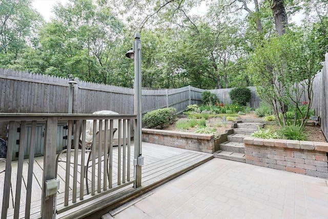 330 Thurston St Unit 330, Wrentham, MA 02093 - fenced backyard with a patio area and a deck