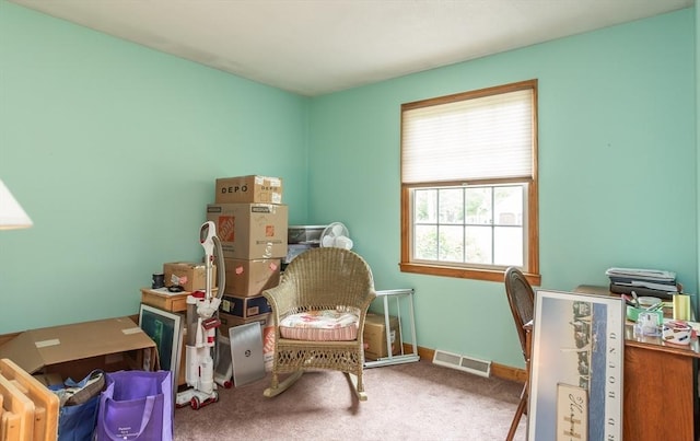 22 Bayview Ave, Berkley, MA 02779 - living area with carpet floors and a desk
