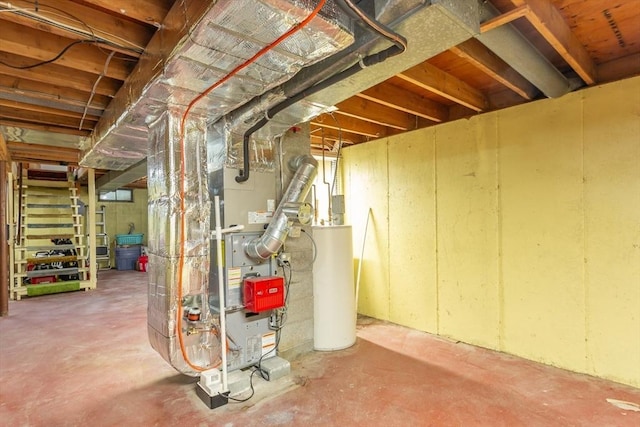 22 Bayview Ave, Berkley, MA 02779 - unfinished basement with water heater and heating unit