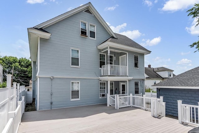 6-8 Maurice Ave, Lawrence, MA 01841 - rear view of property featuring a deck