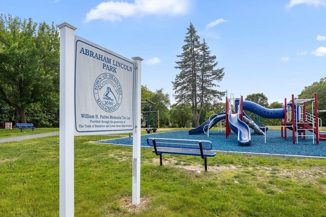 141 Hobart St, Braintree, MA 02184 - community play area featuring a lawn