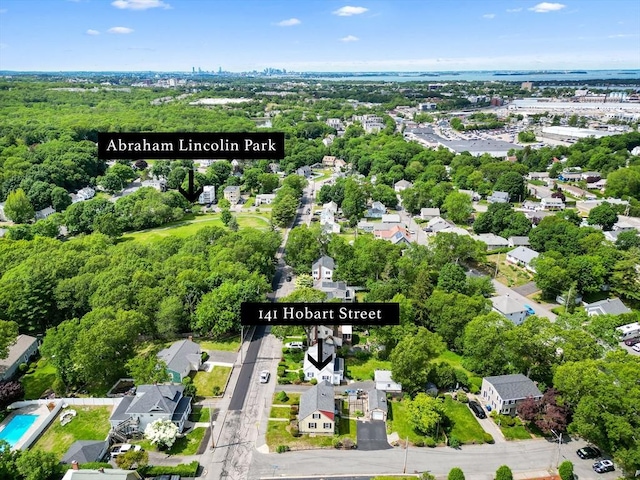141 Hobart St, Braintree, MA 02184 - drone / aerial view